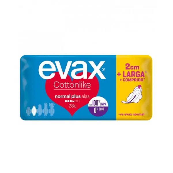 Evax Cottonlike Normal Plus Wings 28 Units