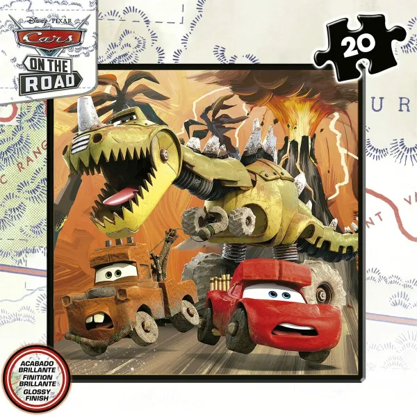 4 Pužļu Komplekts Cars On the Road 73 Daudzums