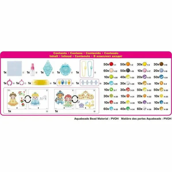 Ремесленный комплект Aquabeads My Disney princesses accessories