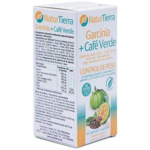 Naturtierra Garcinia Café Verde 45 Caps Vegetales