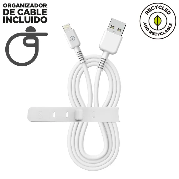 Кабель USB—Lightning Muvit for Change Белый