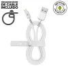 USB - Lightning kaapeli Muvit for Change Valkoinen