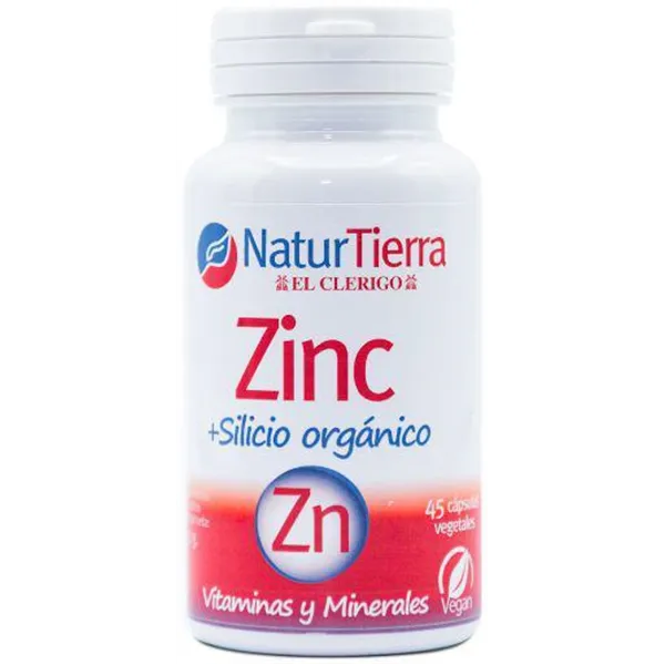 Naturtierra Zinc Silicio Orgánico 45 Caps Vegetales