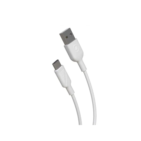 USB A - USB-C kabelis Muvit Balta 1,2 m
