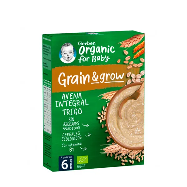 Gerber Wholegrain Oatmeal and Wheat Porridge 250g 