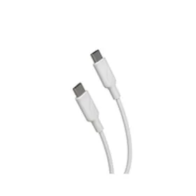 USB-C Kabelis Muvit MCUSC0008 Balts Melns 1,2 m