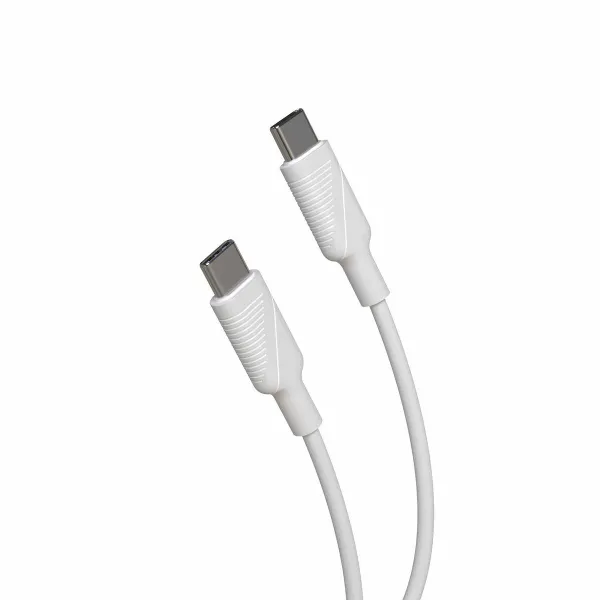 USB-C Cable Muvit MCUSC0008 White Black 1,2 m
