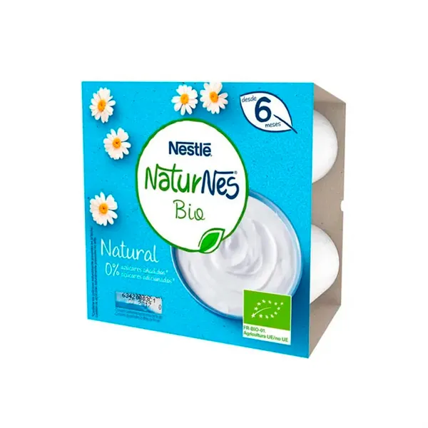 Nestlé Naturnes Bio Natural 4x90g