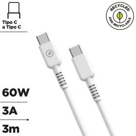 USB-C - USB-C Kaabel Muvit for Change Valge 3 m