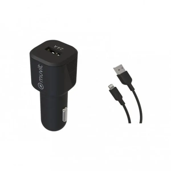 Car Charger Muvit 1,2 m Black