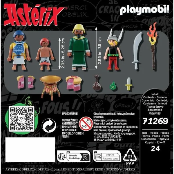 Playset Playmobil Asterix: Amonbofis and the poisoned cake 71268 24 Kappaletta