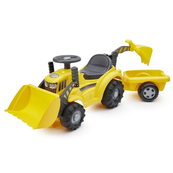 Kolmratas Ecoiffier Carrier Kollane Traktor