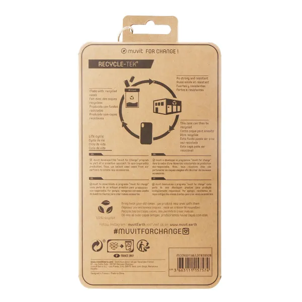 Mobile cover Muvit for Change iPhone 13 Black