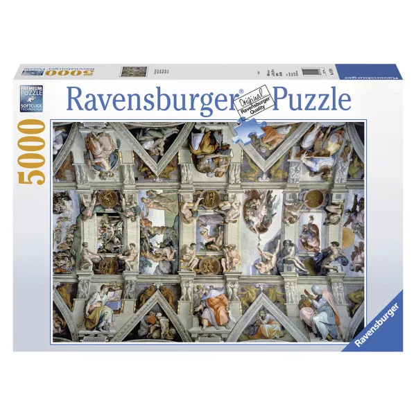 Palapeli Ravensburger 17429 The Sistine Chapel - Michelangelo 5000 Kappaletta