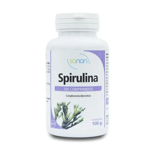 Sanon Spirulina 200 Comprimidos De 500 Mg