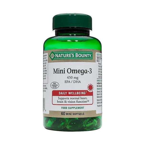 Nature's Bounty Mini Omega-3 450 Mg 60 Mini Cápsulas Blandas