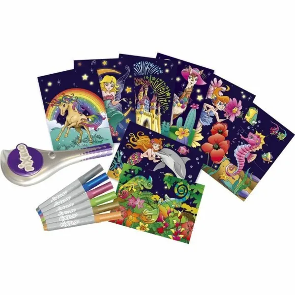 Väritettävät kuvat Lansay Pixelo Coloring game Metal box (FR)