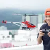 Ar Pulti Vadāma Automašīna Flybotic Sarkans