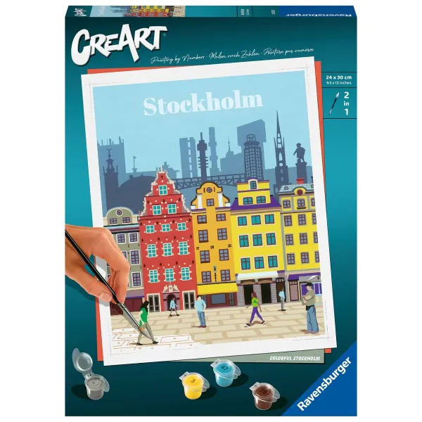 Värvide nummerdatud komplekt Ravensburger Stockholm