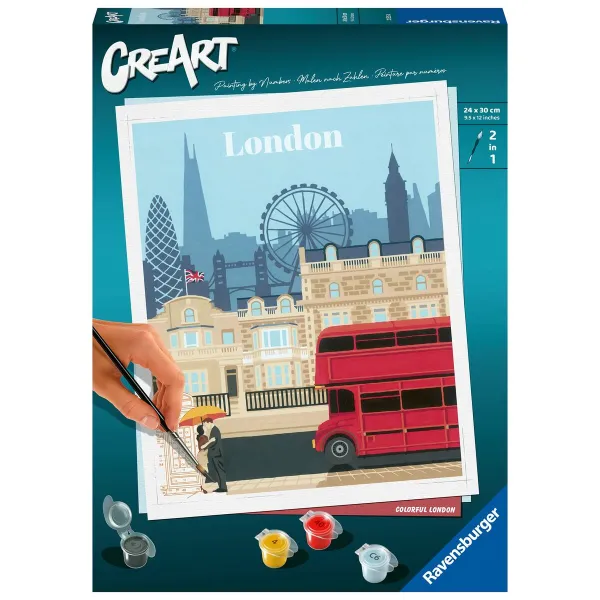 Värvide nummerdatud komplekt Ravensburger London