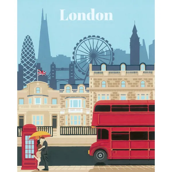 Maalaus numeroiden mukaan -sarja Ravensburger London
