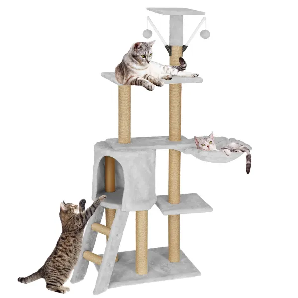 Monitasoinen kissatalo Springos PA1042 136 cm