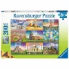 Puzle un domino komplekts Ravensburger 13290 XXL Monumentos del mundo 200 Daudzums