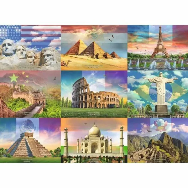 Puzle un domino komplekts Ravensburger 13290 XXL Monumentos del mundo 200 Daudzums