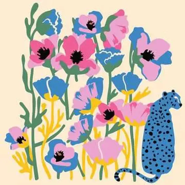 Värvide nummerdatud komplekt Ravensburger Flowers