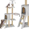 Monitasoinen kissatalo Springos PA1042 136 cm