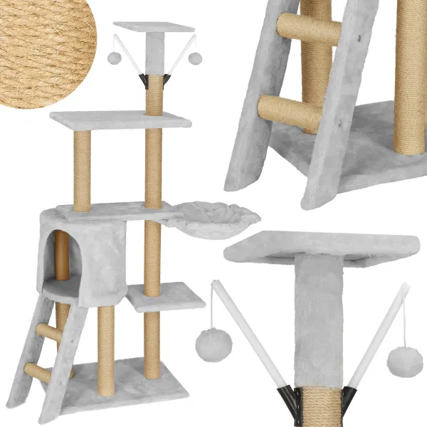 Daugiapakopis kačių namelis Springos PA1042 136 cm