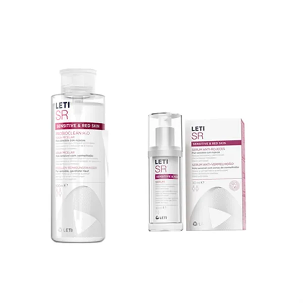 Leti Sr Anti-redness Micellar Water 500ml+Serum Sr Anti-redness 30ml Set 2 Pieces