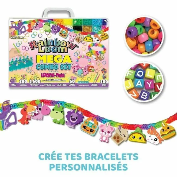 Rokassprādžu un kaklarotu pagatavošanas komplekts Bandai Rainbow Moon Mega Combo set Plastmasa