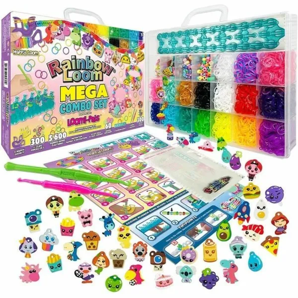Rokassprādžu un kaklarotu pagatavošanas komplekts Bandai Rainbow Moon Mega Combo set Plastmasa