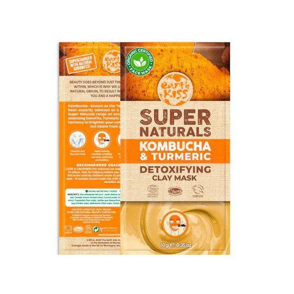 Earth Kiss Super Naturals Kombucha y Turmeric Mask 10ml