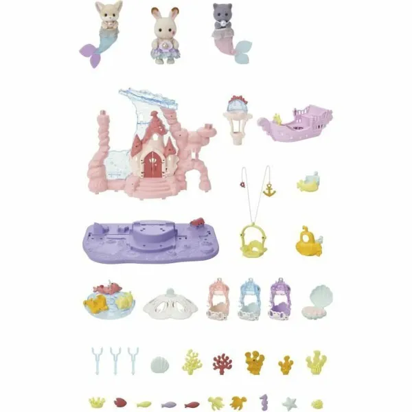 Lelusetti Sylvanian Families Babie Mermaid Castle Muovinen