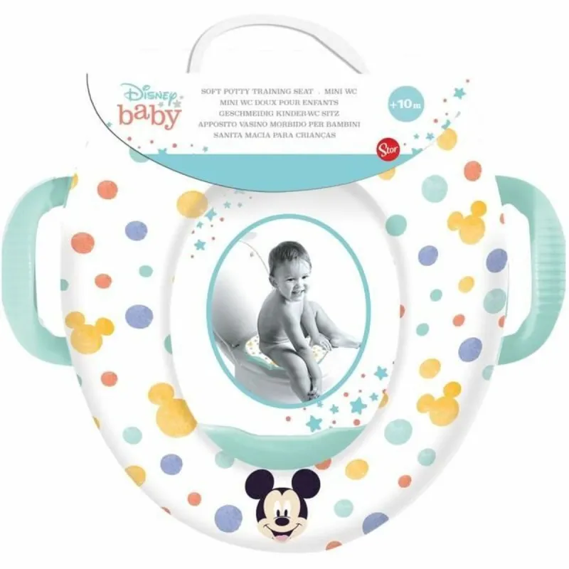 Vaikiška tualeto sėdynė su rankenomis ThermoBaby Mickey