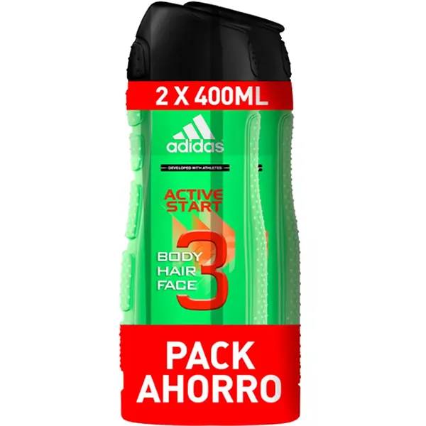 Adidas Active Start Shower Gel 2 X 400ml