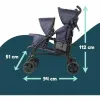 Детская коляска Bambisol Double Cane Тёмно Синий