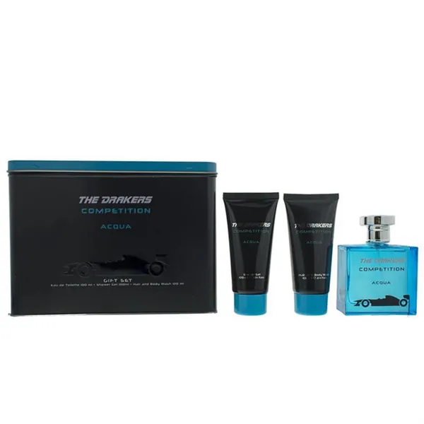 Ferrari The Drakers Competition Acqua Eau De Toilete Spray 100ml Set 3 Pieces