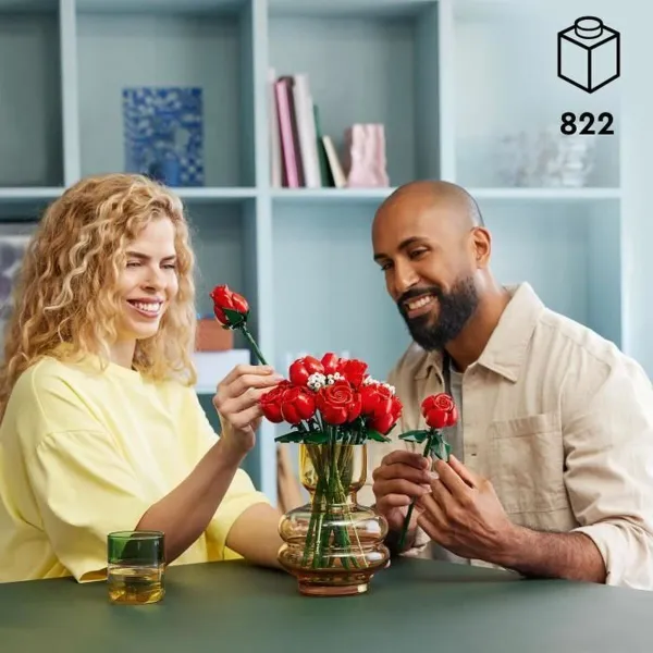Statybos rinkinys Lego 10328 Bouquet of Roses Spalvotas 822 Dalys