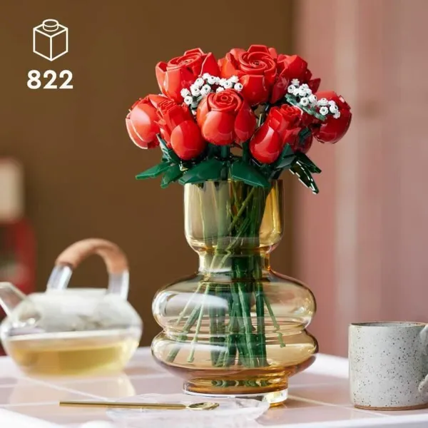 Statybos rinkinys Lego 10328 Bouquet of Roses Spalvotas 822 Dalys