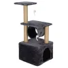 Monitasoinen kissatalo Springos PA1038 62 cm