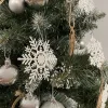 Ziemassvētku rotājumi - sniegpārslas 12 gab. Ruhhy 22516