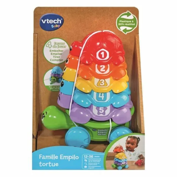 Izglītojoša rotaļlieta Vtech Baby Famille Empilo Tortue (FR)