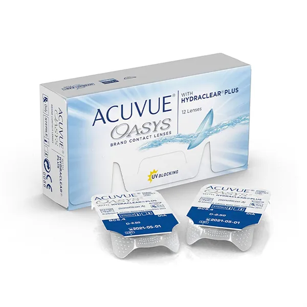 Acuvue Oasys Hydraclear Contact Lenses Replacement 2 Weeks -3.75 BC/8.4 12 Units