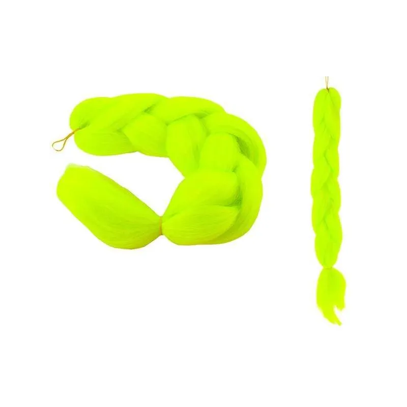 Sintetinės plaukų pynės – neoninės
