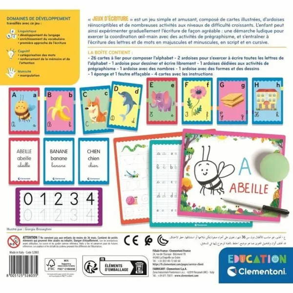 Edukacinis žaidimas Clementoni Jeux d'écriture (FR)