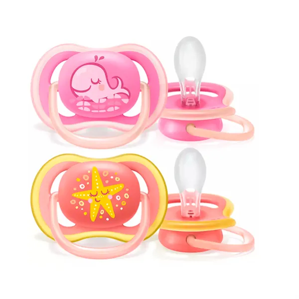 Avent Ultra Air Deco Pacifier 6-18 Months Girl 2U