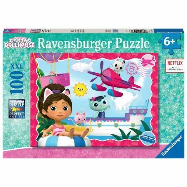 Puzle un domino komplekts Ravensburger Gabby´s Dollhouse 100 Daudzums
